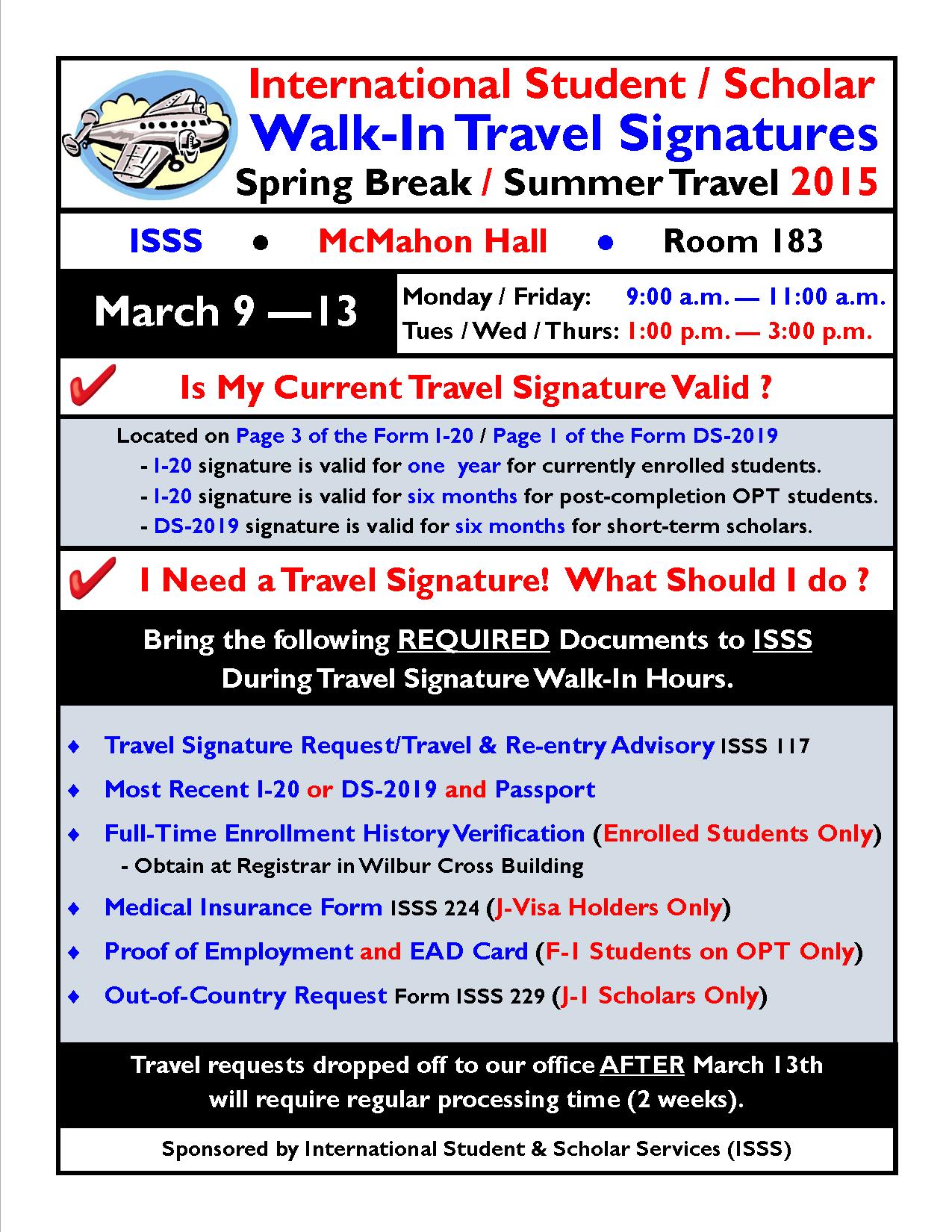 Travel Signature Day Flyer